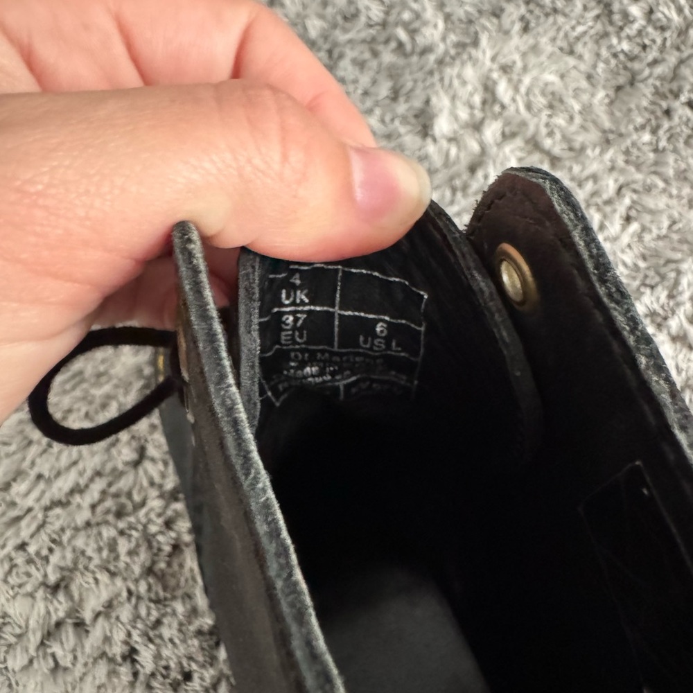 Dr. Martens Black Leather Women's Boots - Picture 9 of 9